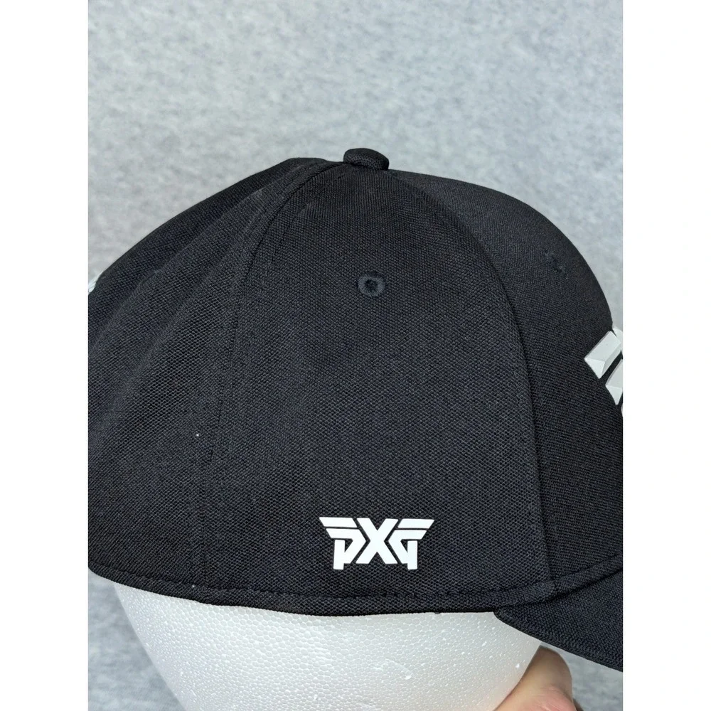 PXG Parsons Xtreme Golf Snapback Hat Black White Logo Structured Cap NEW